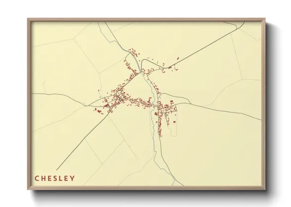 Une affiche de carte sur Chesley