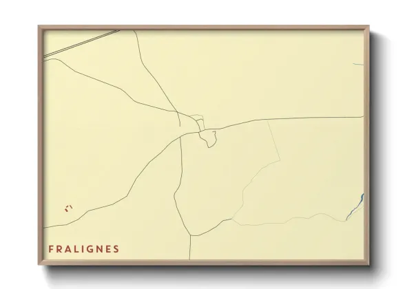 Une affiche de carte sur Fralignes