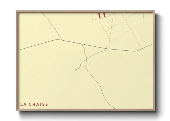 Une affiche de carte sur La Chaise