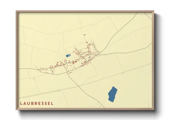 Une affiche de carte sur Laubressel