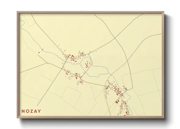 Une affiche de carte sur Nozay