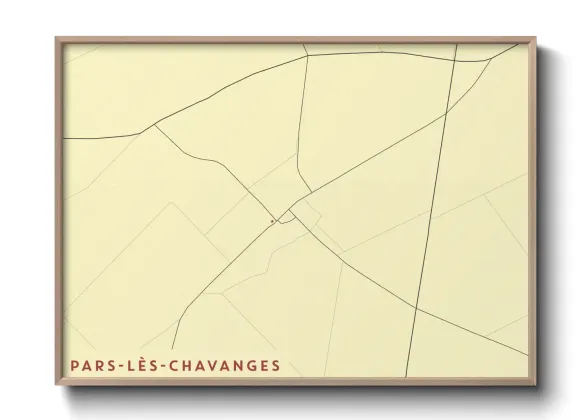 Une affiche de carte sur Pars-lès-Chavanges