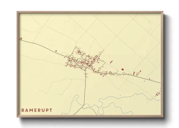 Une affiche de carte sur Ramerupt