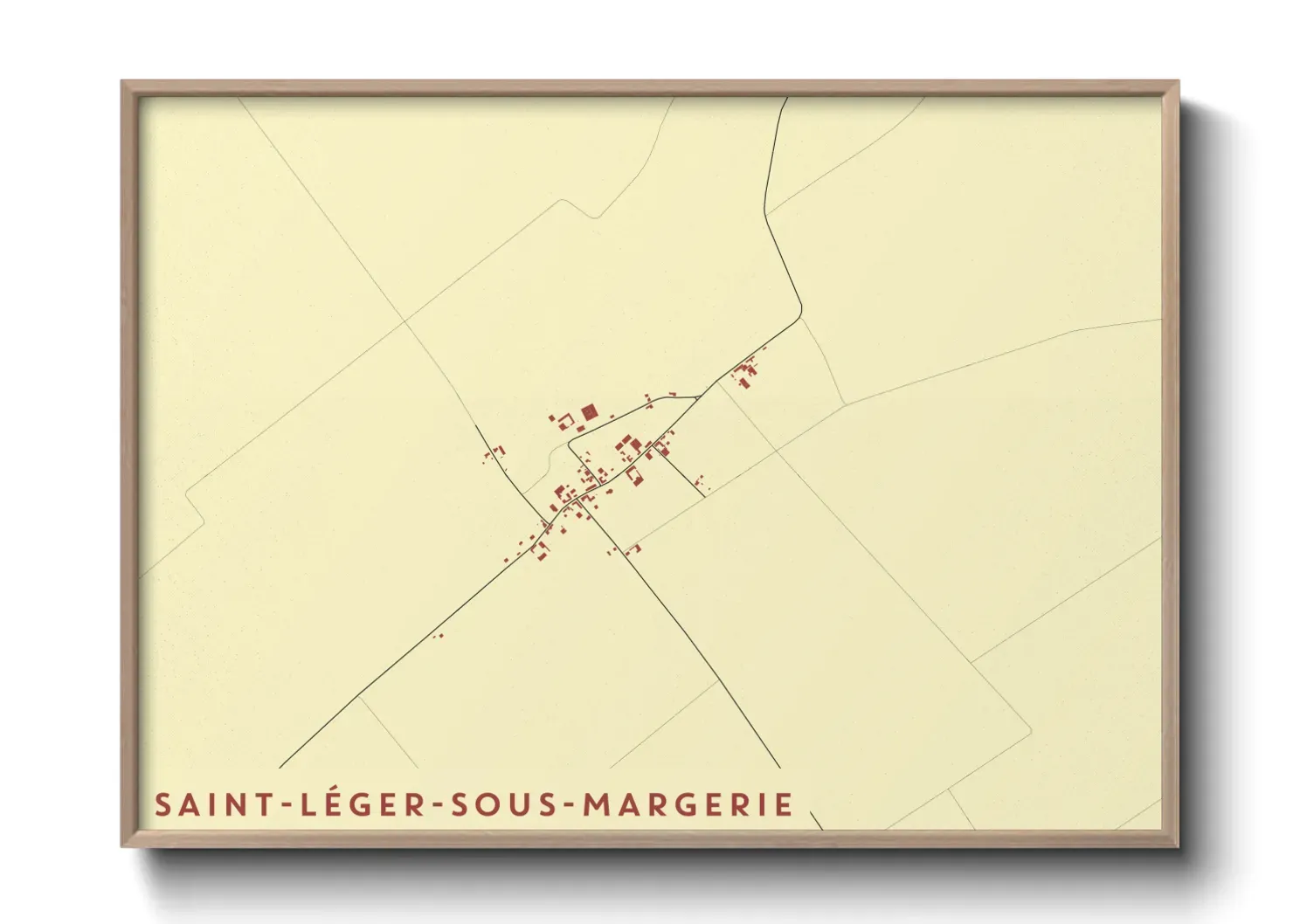 Un poster carteSaint-Léger-sous-Margerie