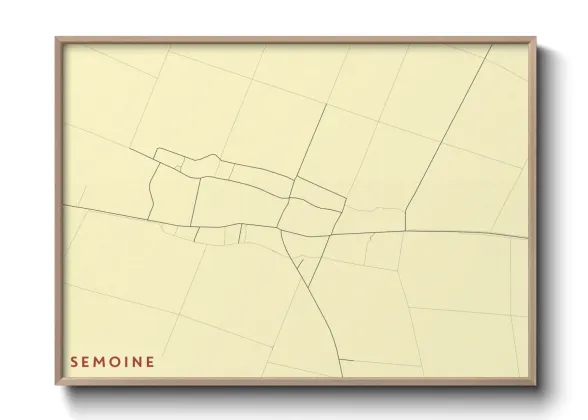 Une affiche de carte sur Semoine