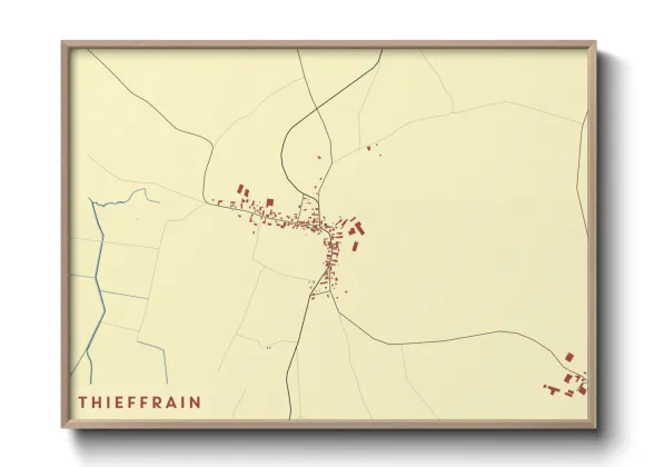 Une affiche de carte sur Thieffrain