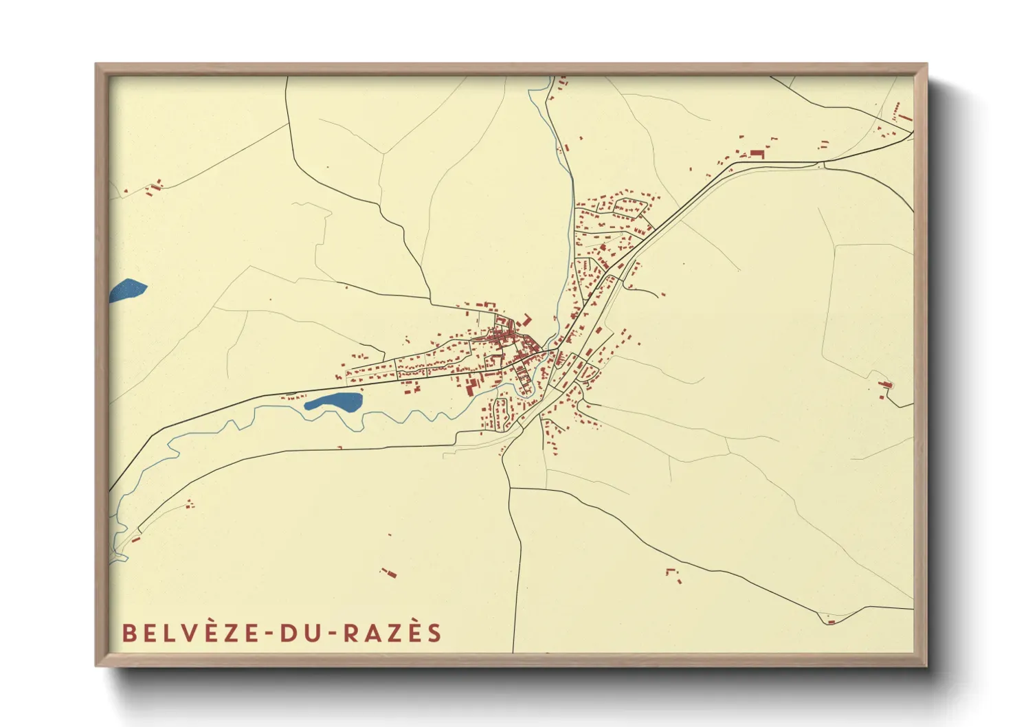 Un poster carteBelvèze-du-Razès