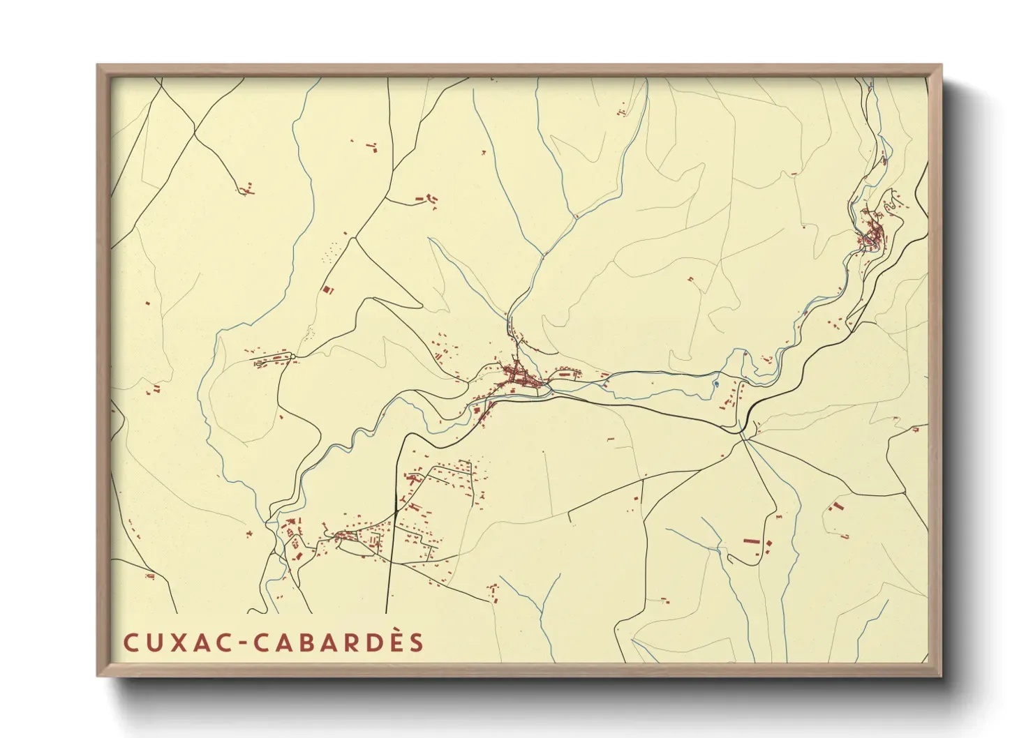 Un poster carteCuxac-Cabardès
