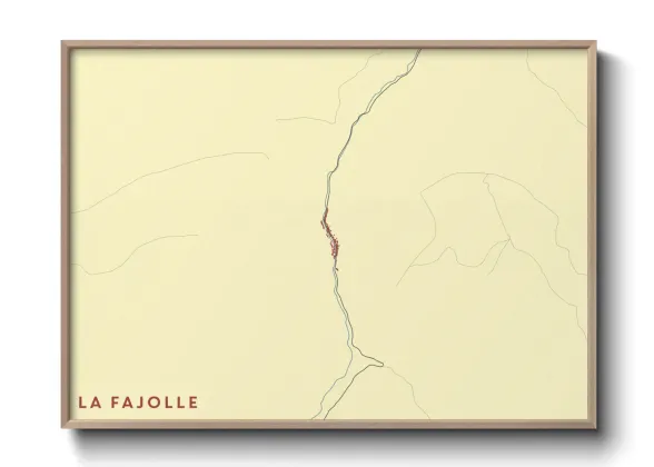 Une affiche de carte sur La Fajolle