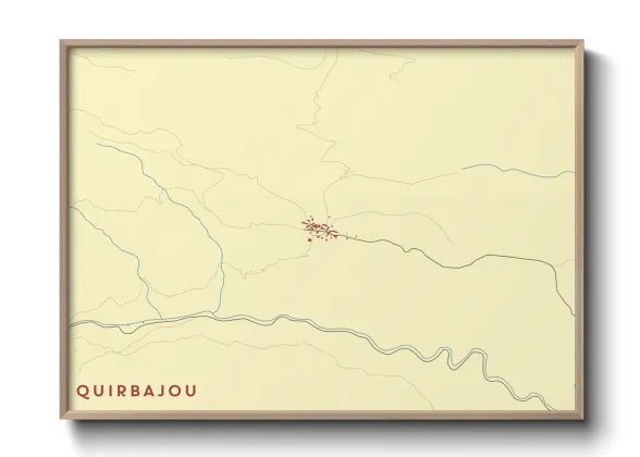 Une affiche de carte sur Quirbajou