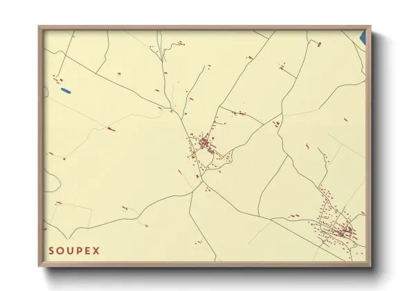 Une affiche de carte sur Soupex