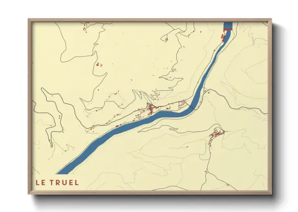 Une affiche de carte sur Le Truel