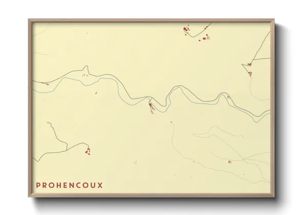 Une affiche de carte sur Prohencoux