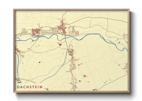 Une affiche de carte sur Dachstein