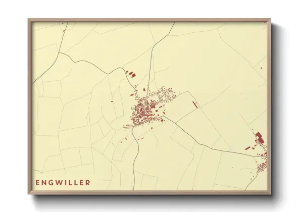 Une affiche de carte sur Engwiller