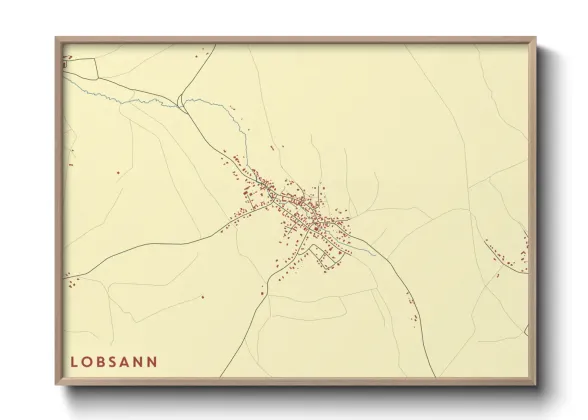 Une affiche de carte sur Lobsann