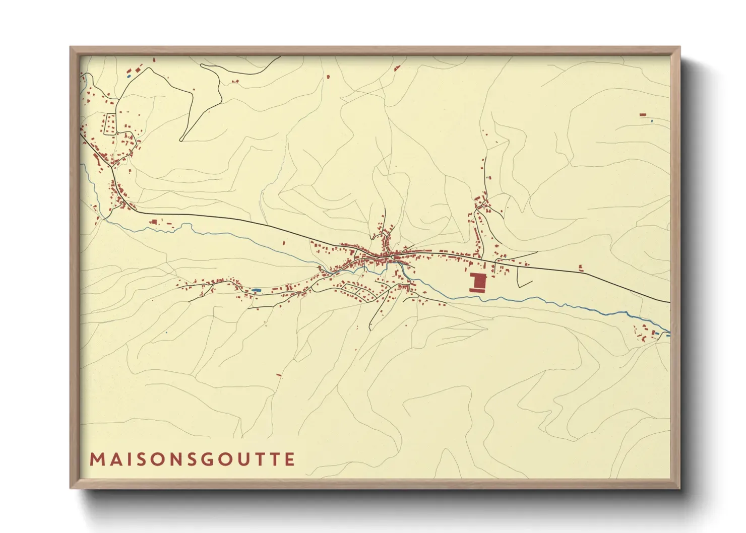 Un poster carteMaisonsgoutte