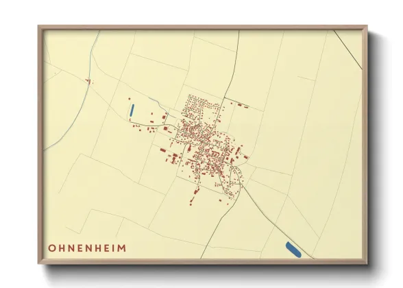 Une affiche de carte sur Ohnenheim