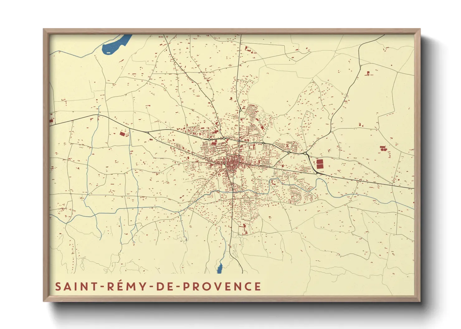 Un poster carteSaint-Rémy-de-Provence