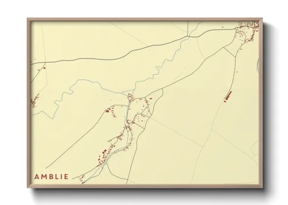 Une affiche de carte sur Amblie