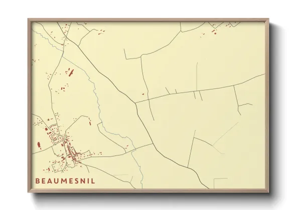 Une affiche de carte sur Beaumesnil