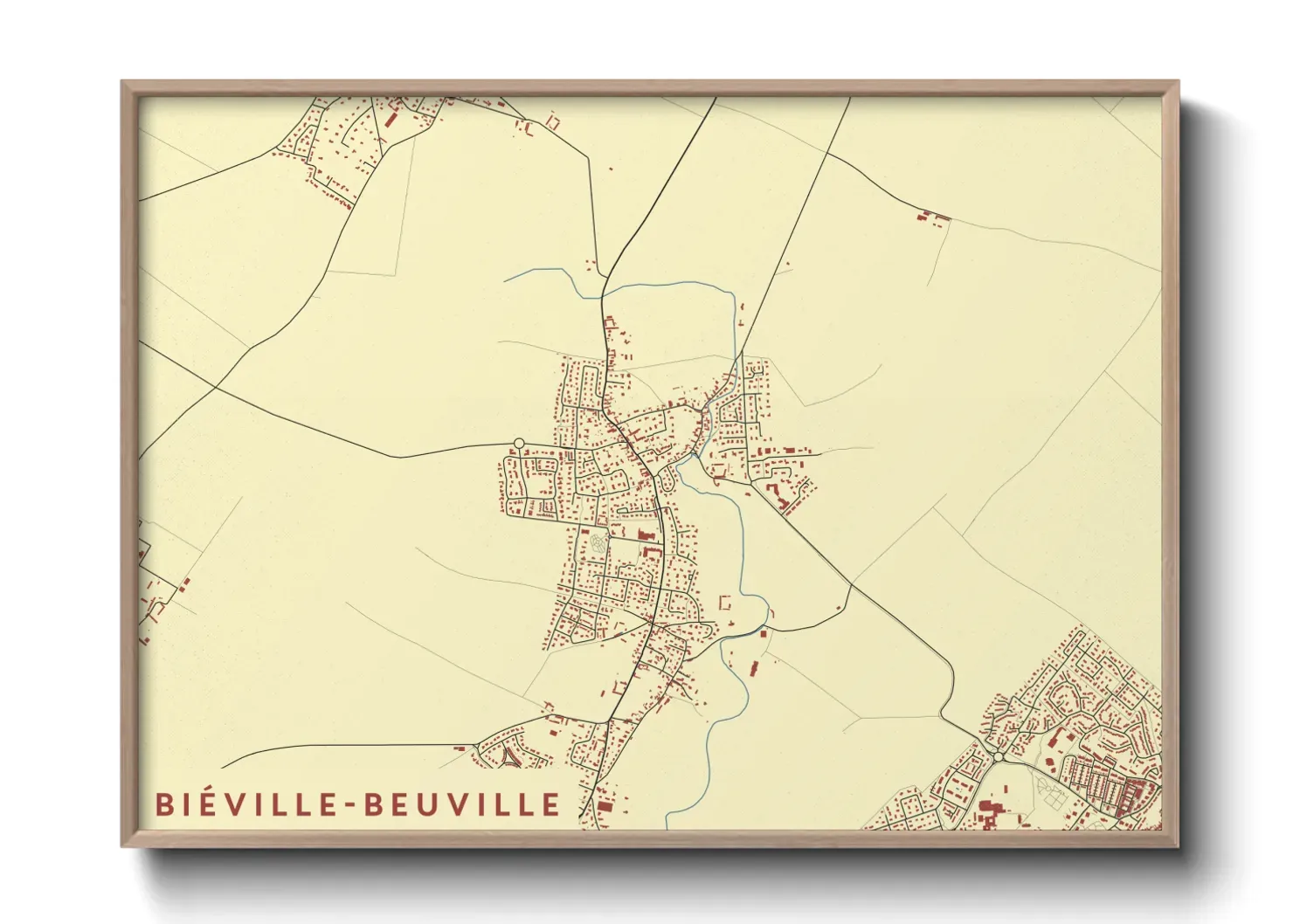 Un poster carteBiéville-Beuville