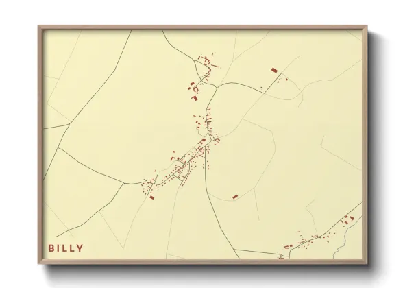 Une affiche de carte sur Billy