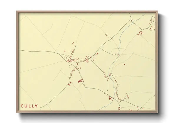 Une affiche de carte sur Cully