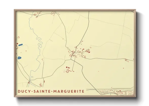 Une affiche de carte sur Ducy-Sainte-Marguerite