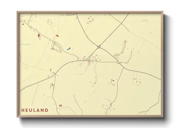 Une affiche de carte sur Heuland