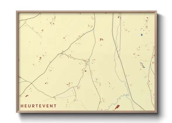 Une affiche de carte sur Heurtevent