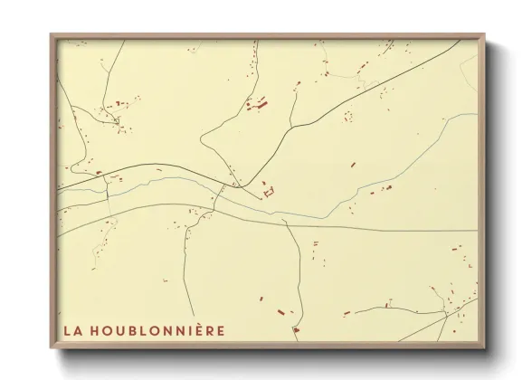 Une affiche de carte sur La Houblonnière