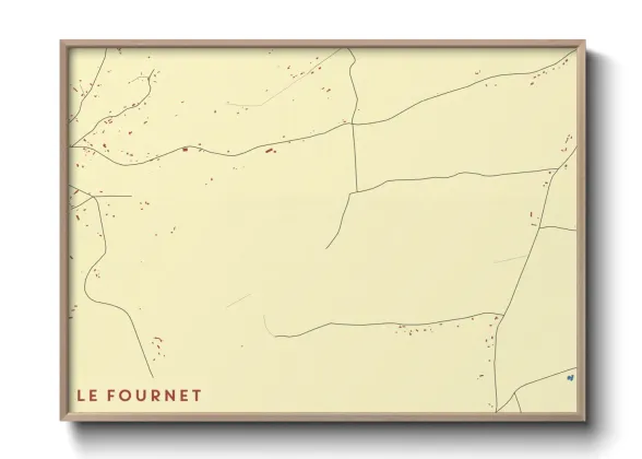 Une affiche de carte sur Le Fournet