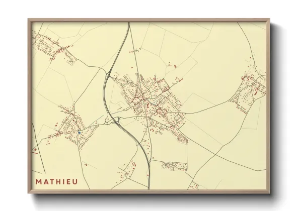 Une affiche de carte sur Mathieu