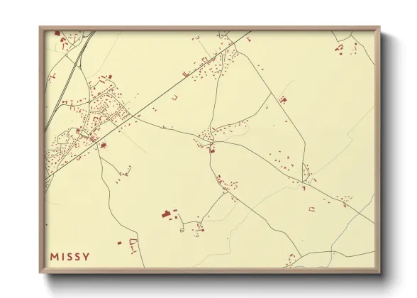 Une affiche de carte sur Missy