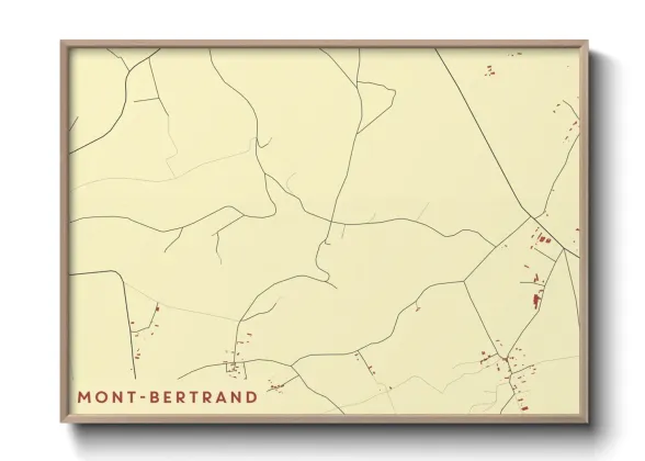 Une affiche de carte sur Mont-Bertrand
