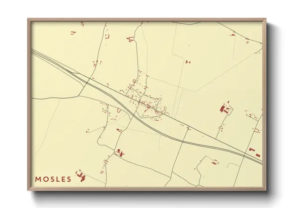 Une affiche de carte sur Mosles