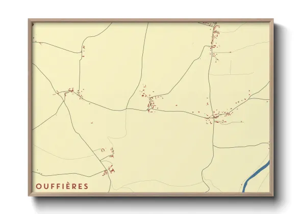 Une affiche de carte sur Ouffières