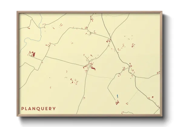 Une affiche de carte sur Planquery