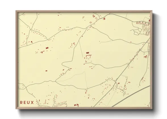 Une affiche de carte sur Reux