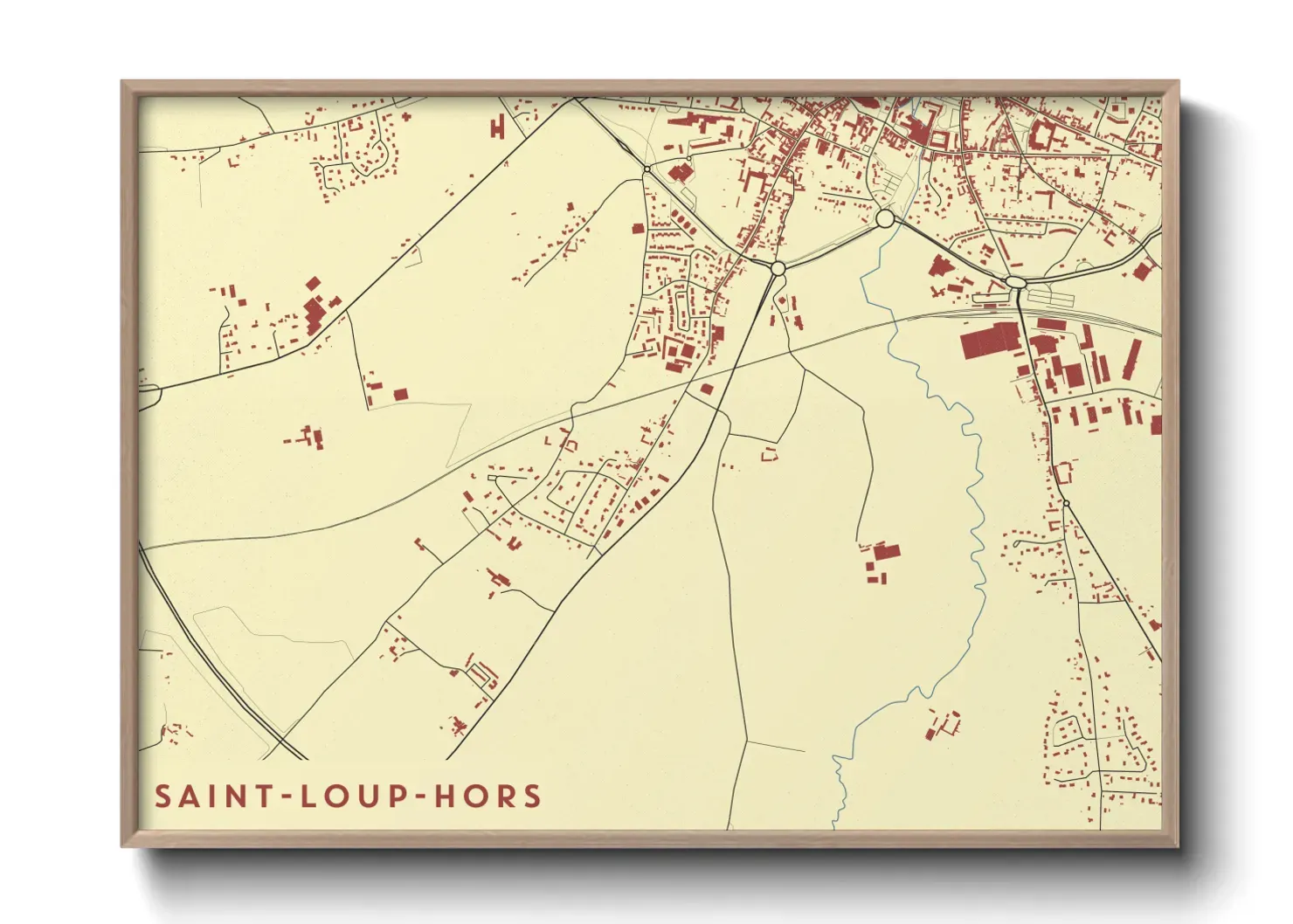 Un poster carteSaint-Loup-Hors
