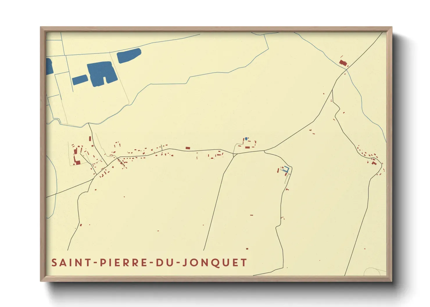 Un poster carteSaint-Pierre-du-Jonquet