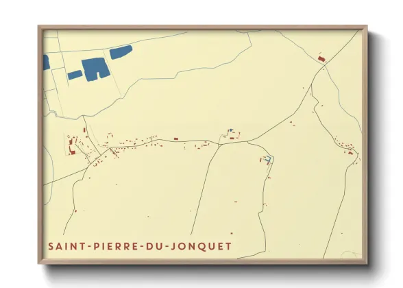 Une affiche de carte sur Saint-Pierre-du-Jonquet