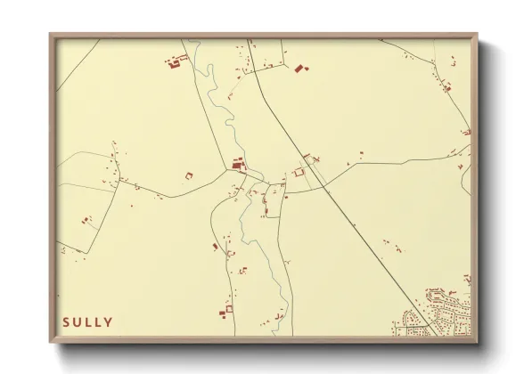 Une affiche de carte sur Sully