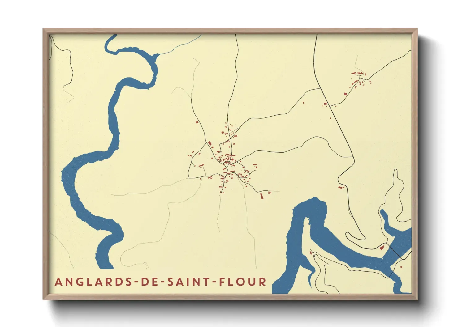 Un poster carteAnglards-de-Saint-Flour