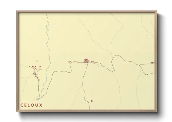 Une affiche de carte sur Celoux