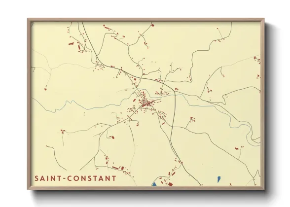Une affiche de carte sur Saint-Constant