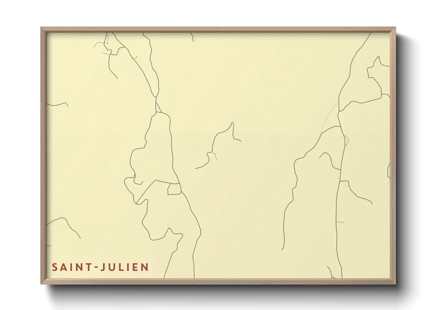 Un poster carteSaint-Julien