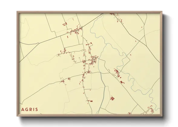 Une affiche de carte sur Agris