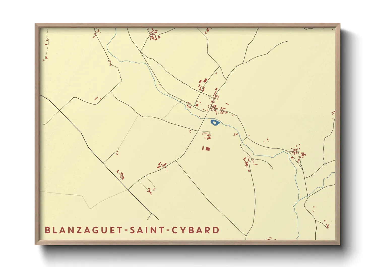 Un poster carteBlanzaguet-Saint-Cybard